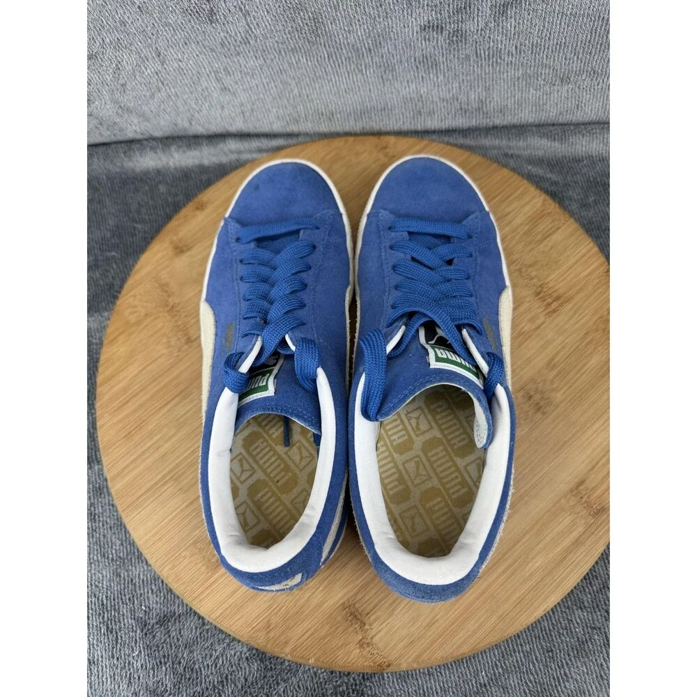 Puma Suede Classic Shoes Womens Size 7 Blue Low Top Casual Sneakers 362213-64